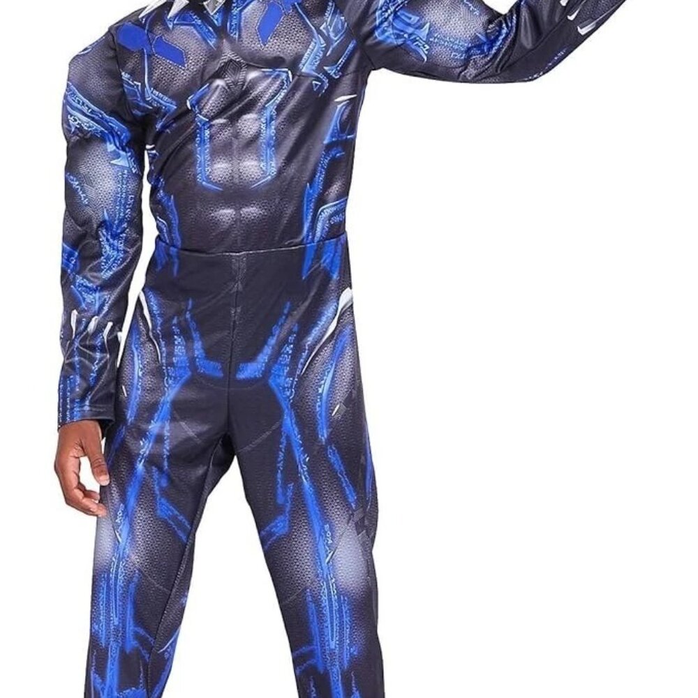 DISNEY STORE 7/8 BLACK PANTHER LIGHT UP COSTUME - (MARVEL) NEW IN PACKAGE - Picture 4 of 7